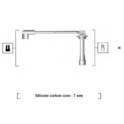 Zdjęcie Zestaw przewodów zapłonowych MAGNETI MARELLI 941325020896