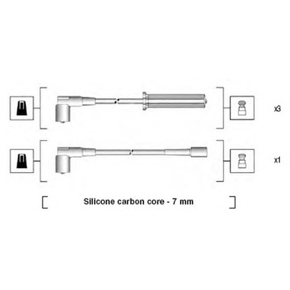 Фото Комплект проводов зажигания MAGNETI MARELLI 941365030926