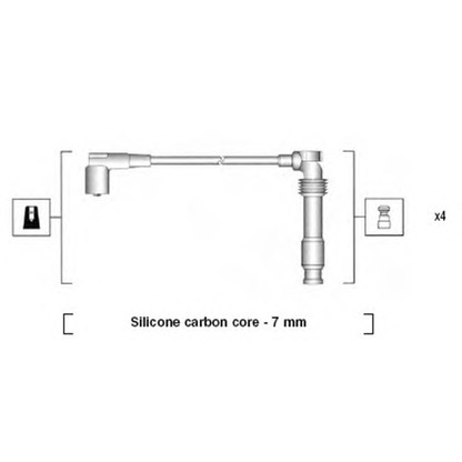 Foto Juego de cables de encendido MAGNETI MARELLI 941365050928