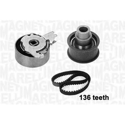 Photo Deflection/Guide Pulley, timing belt MAGNETI MARELLI 341301160000