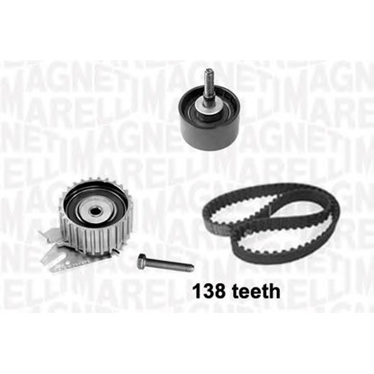 Photo Tensioner Pulley, timing belt MAGNETI MARELLI 341303980000