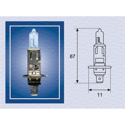 Zdjęcie Żarówka, reflektor dalekosiężny MAGNETI MARELLI 002551100000