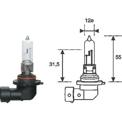 Foto Glühlampe, Fernscheinwerfer MAGNETI MARELLI 002577200000