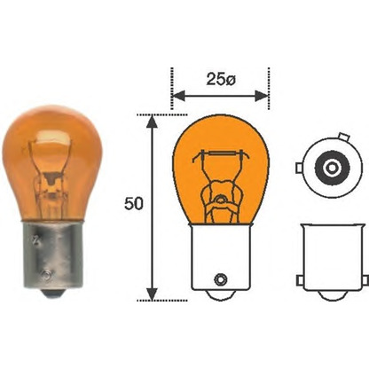 Photo Ampoule, feu clignotant; Ampoule, feu clignotant MAGNETI MARELLI 008507100000