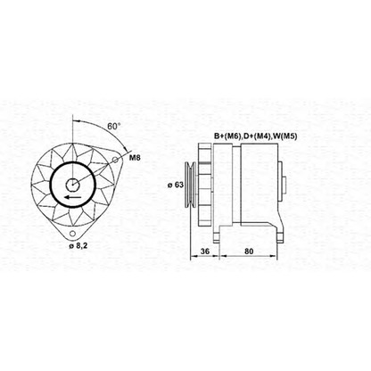 Foto Alternador MAGNETI MARELLI 054022474010