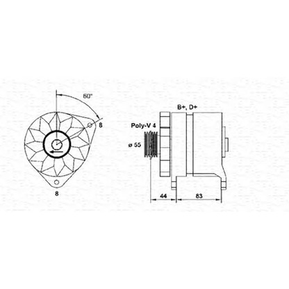 Zdjęcie Alternator MAGNETI MARELLI 054022646010