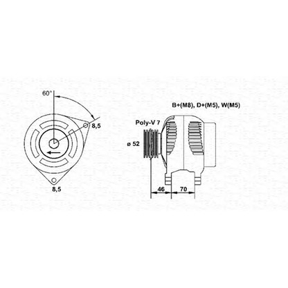 Photo Alternator MAGNETI MARELLI 063341240010