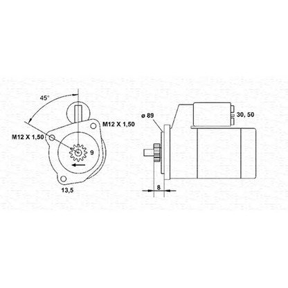 Foto Motor de arranque MAGNETI MARELLI 943241016010