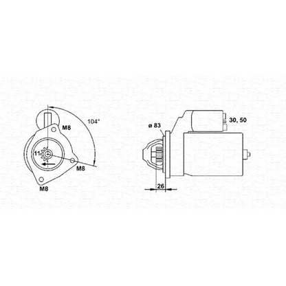 Foto Motor de arranque MAGNETI MARELLI 943251287010