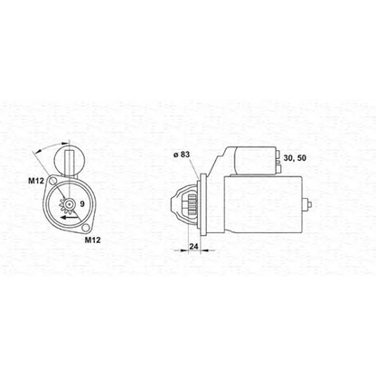 Foto Motor de arranque MAGNETI MARELLI 943251501010