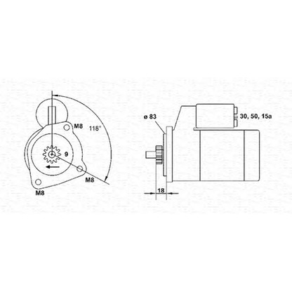 Foto Motor de arranque MAGNETI MARELLI 943251686010