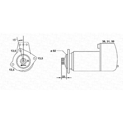 Foto Motor de arranque MAGNETI MARELLI 943252210010