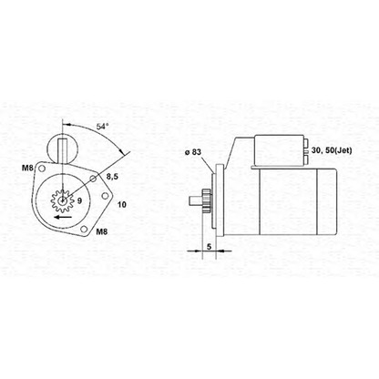 Foto Motor de arranque MAGNETI MARELLI 943253239010