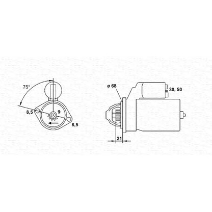 Foto Motor de arranque MAGNETI MARELLI 943254082010