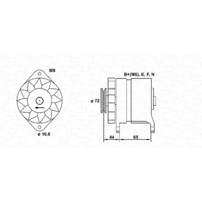 Photo Alternateur MAGNETI MARELLI 943346018010