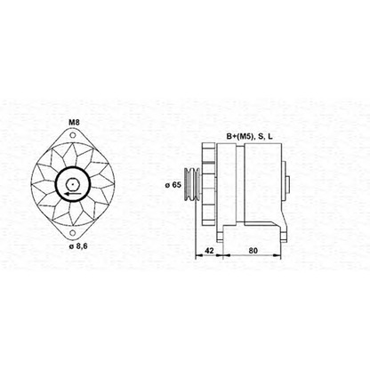 Photo Alternateur MAGNETI MARELLI 943346023010