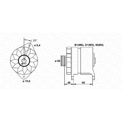 Foto Alternador MAGNETI MARELLI 943346130010