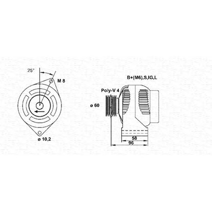 Foto Alternatore MAGNETI MARELLI 943346172010