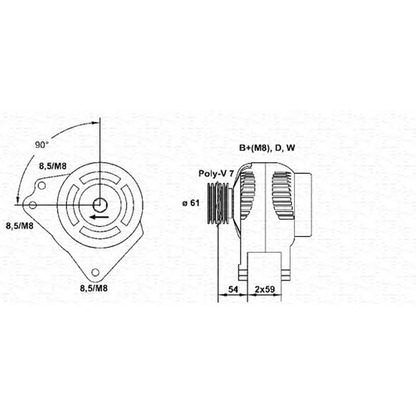 Zdjęcie Alternator MAGNETI MARELLI 943355007010