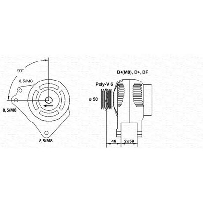 Foto Alternatore MAGNETI MARELLI 943355009010