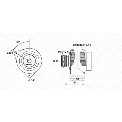 Фото Генератор MAGNETI MARELLI 943355019010