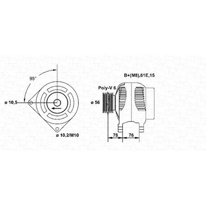 Фото Генератор MAGNETI MARELLI 943355051010