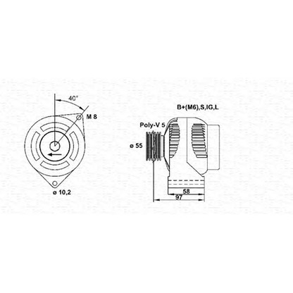 Foto Alternatore MAGNETI MARELLI 943355119010