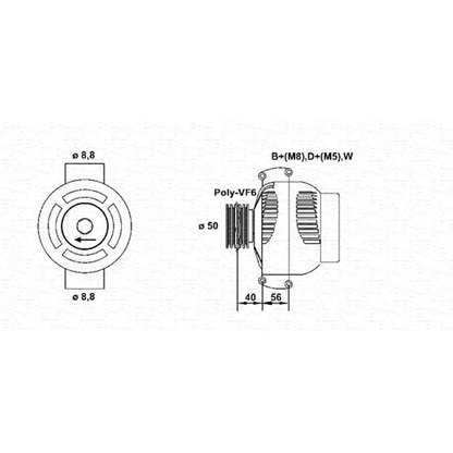 Zdjęcie Alternator MAGNETI MARELLI 943355134010