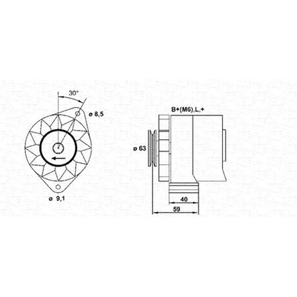 Photo Alternator MAGNETI MARELLI 943356122010