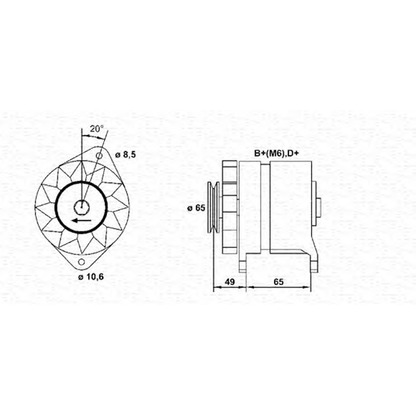 Zdjęcie Alternator MAGNETI MARELLI 943356136010