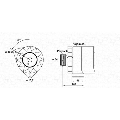 Foto Alternatore MAGNETI MARELLI 943356206010