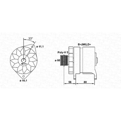 Foto Alternador MAGNETI MARELLI 943356334010