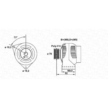 Foto Alternatore MAGNETI MARELLI 943356576010