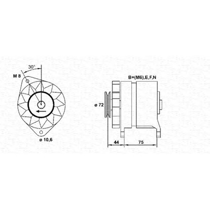 Photo Alternator MAGNETI MARELLI 943356934010