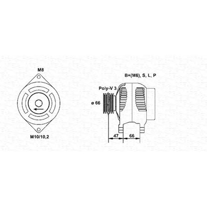 Фото Генератор MAGNETI MARELLI 943356935010