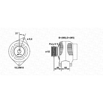 Photo Alternator MAGNETI MARELLI 943356995010