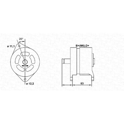 Foto Alternador MAGNETI MARELLI 943357772010