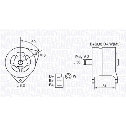 Foto Alternador MAGNETI MARELLI 063324145010