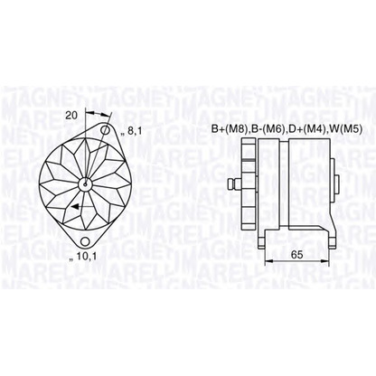 Photo Alternator MAGNETI MARELLI 063534681400