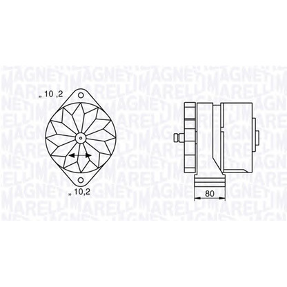 Photo Alternator MAGNETI MARELLI 063534696430