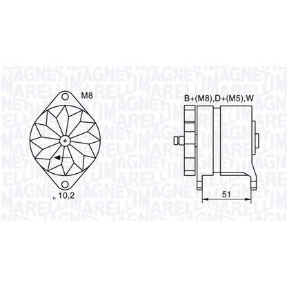 Photo Alternator MAGNETI MARELLI 063534882060