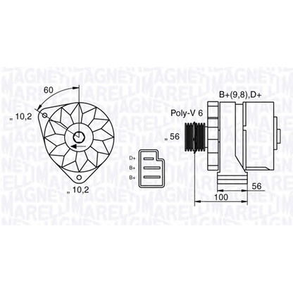 Zdjęcie Alternator MAGNETI MARELLI 063534893260