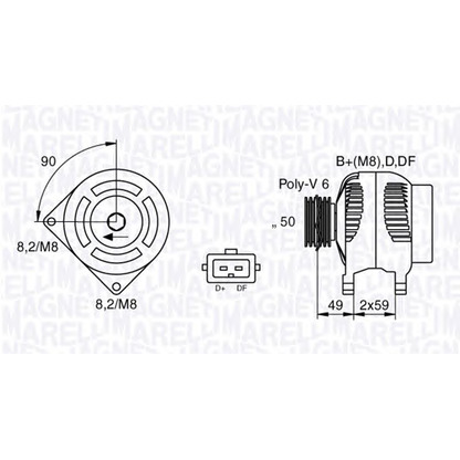 Foto Alternador MAGNETI MARELLI 063535150200