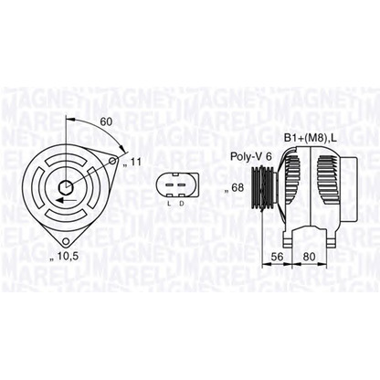 Foto Alternatore MAGNETI MARELLI 063535150440