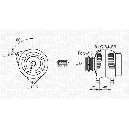 Photo Alternator MAGNETI MARELLI 063532618010