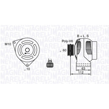 Photo Alternator MAGNETI MARELLI 063532622010