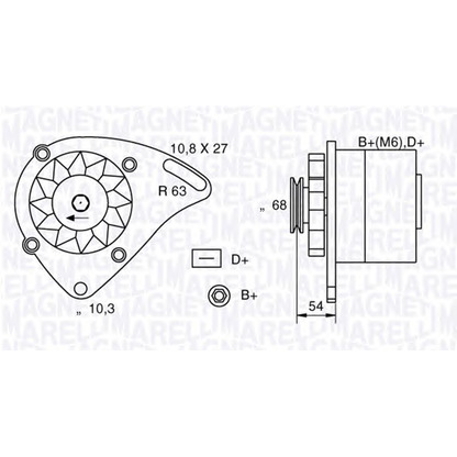 Фото Генератор MAGNETI MARELLI 063321165010