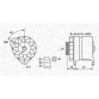 Photo Alternator MAGNETI MARELLI 054022384010