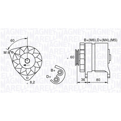 Photo Alternator MAGNETI MARELLI 054022604010