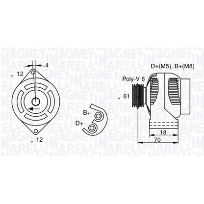 Foto Alternatore MAGNETI MARELLI 063377032010